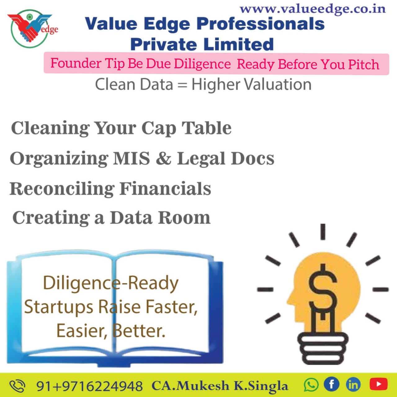   Founder Tip – Be Due Diligence Ready Before You Pitch